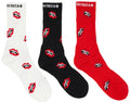 Chrome Hearts Chomper Socks (3 Packs) 'Multicolor'