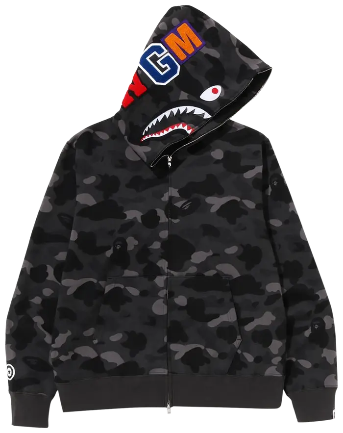 BAPE Color Camo Shark Full Zip Hoodie