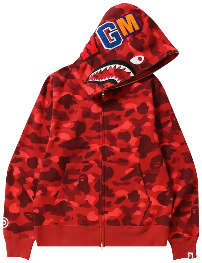 BAPE Color Camo Shark Full Zip Hoodie