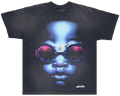 Hellstar Goggle T-Shirt 'Black/Blue'