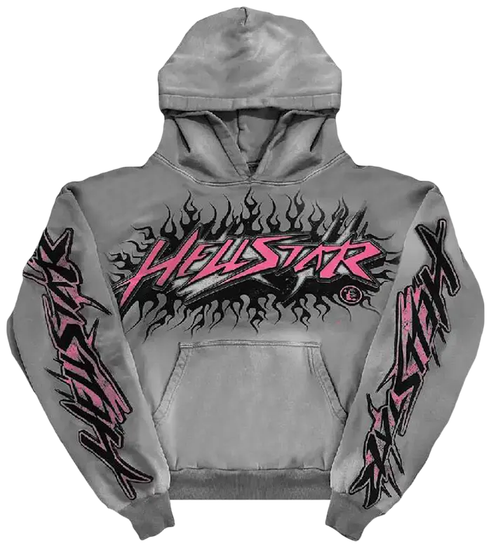 Hellstar Future Flame Hoodie 'Grey'