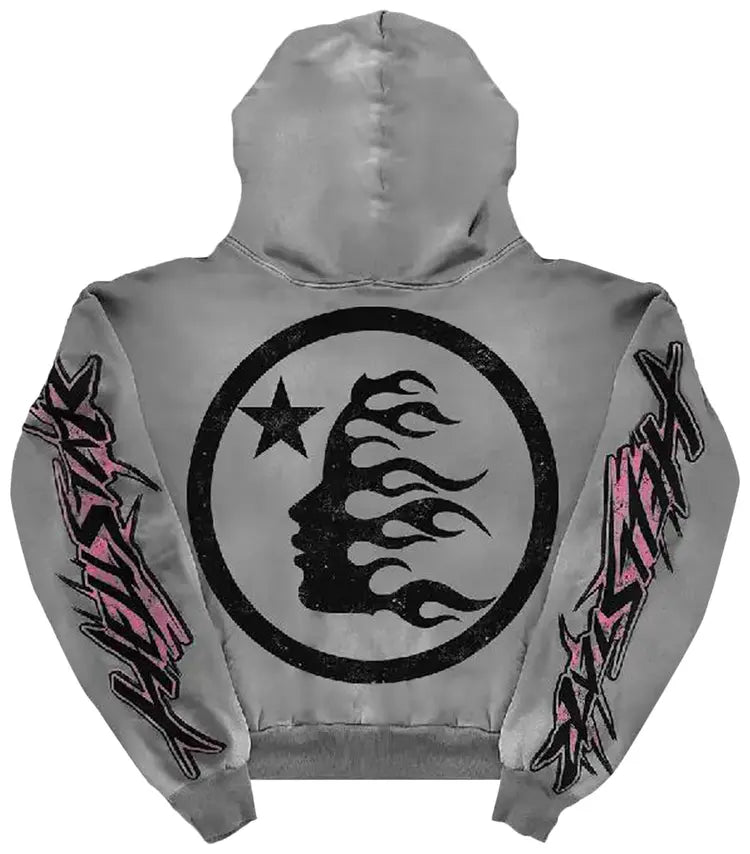Hellstar Future Flame Hoodie 'Grey'