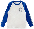 Chrome Hearts Long-Sleeve Horseshoe Baseball Tee 'White/Blue'