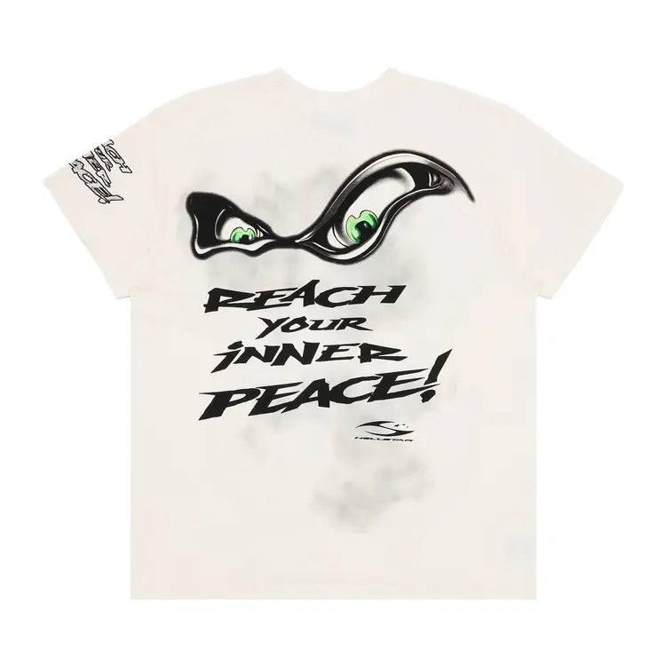 Hellstar Reach Your Inner Peace Yoga T-Shirt 'White'