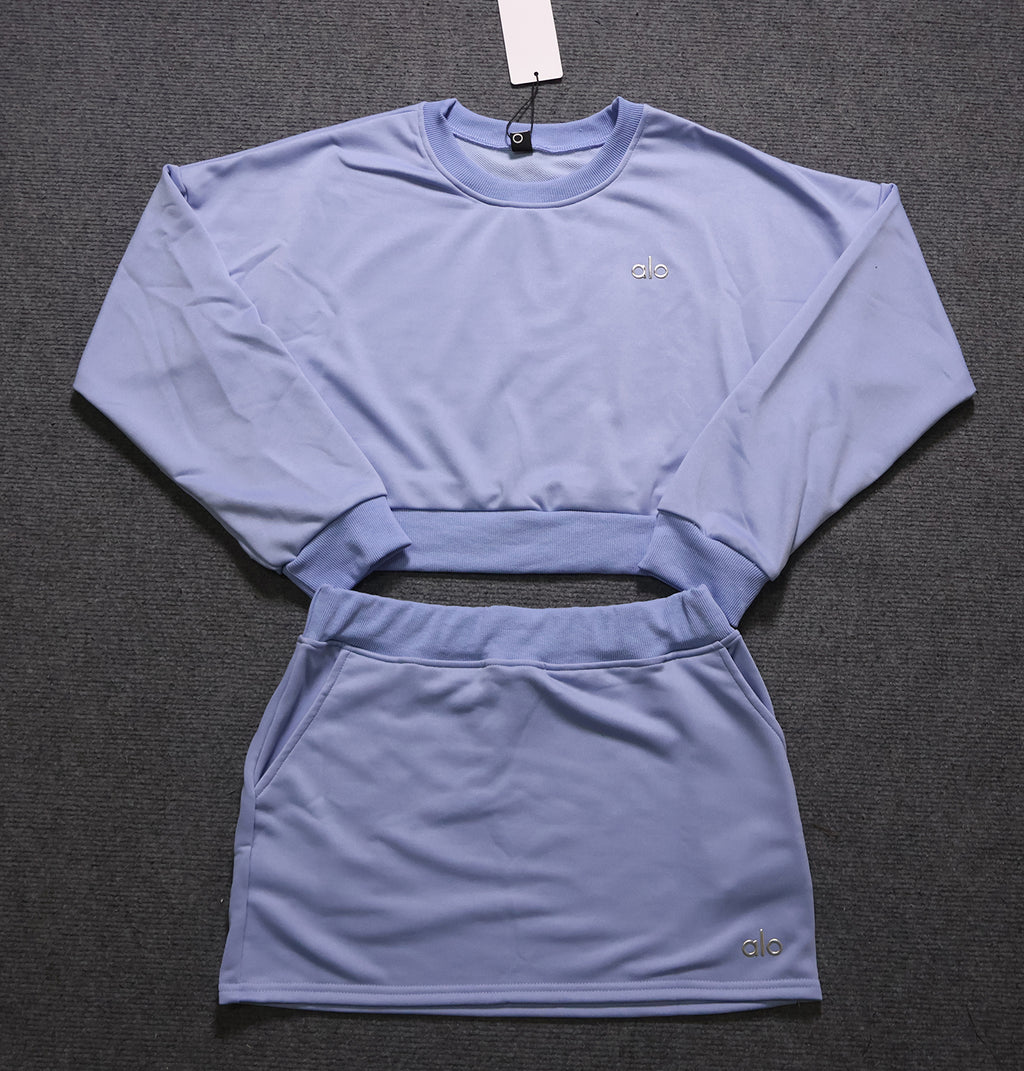 ALO Long Sleeve and Skirt Set