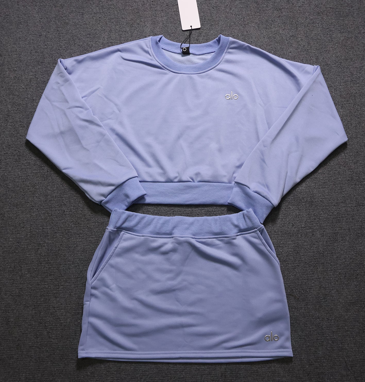 ALO Long Sleeve and Skirt Set
