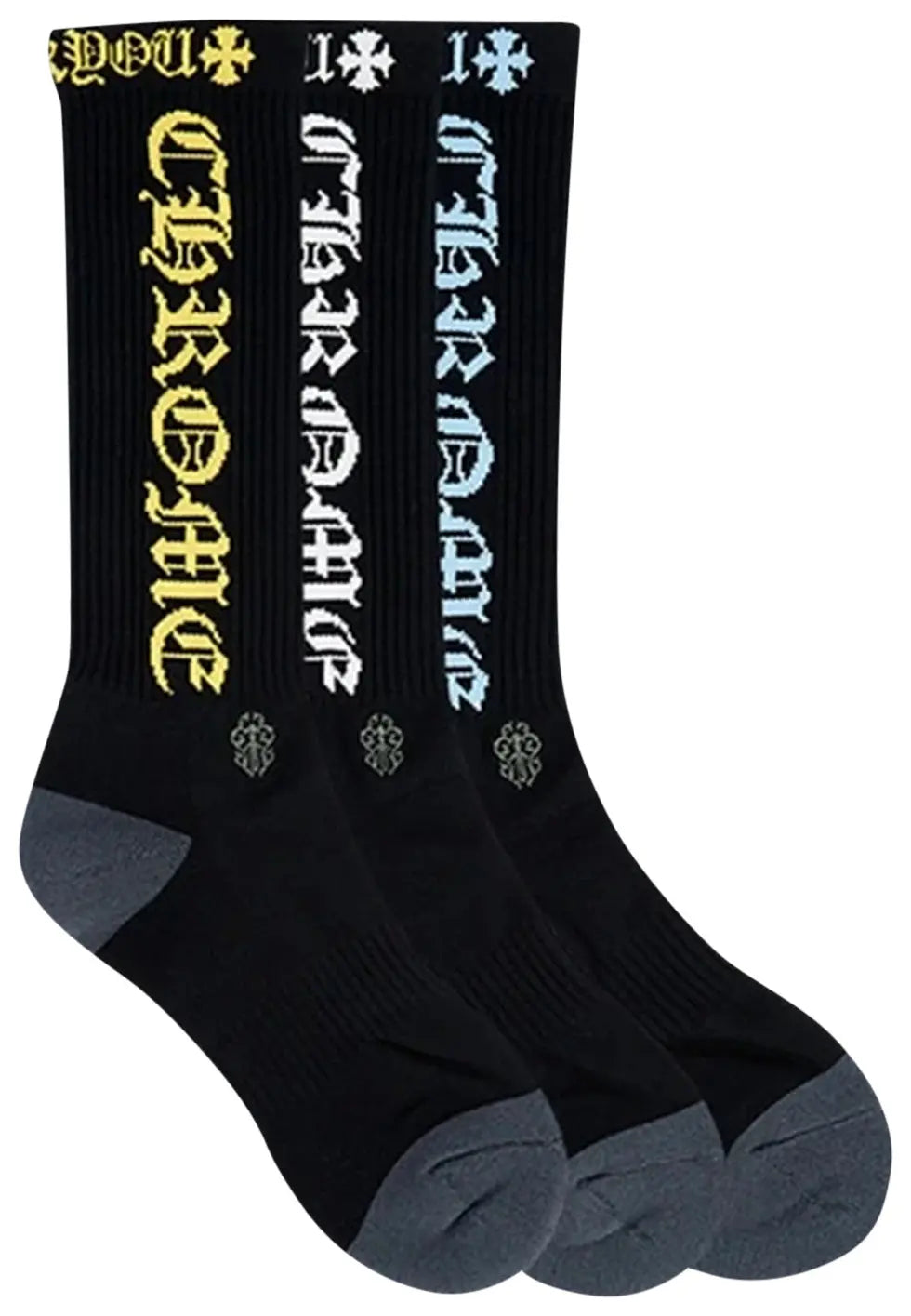 Chrome Hearts Socks (3 Packs) Multicolor