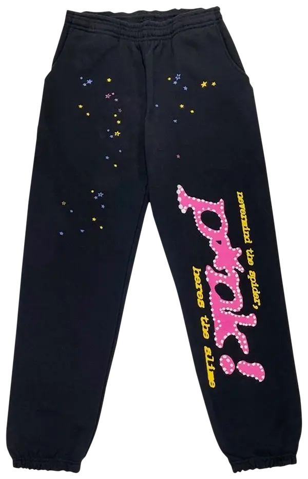 Sp5der P*nk Sweatpants 'Black'
