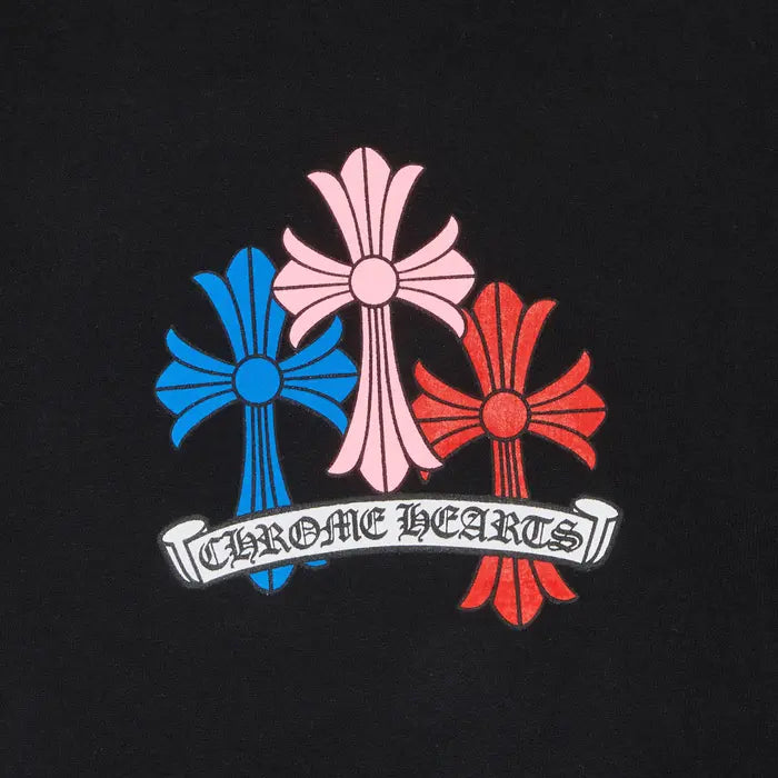 Chrome Hearts Cross Hoodie 'Black/Multicolor'